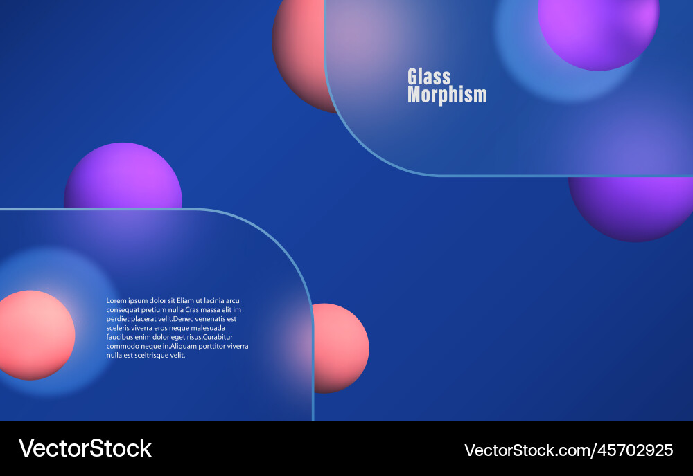 Image in glass morphism style translucent Image in glass morphism style translucent vector image