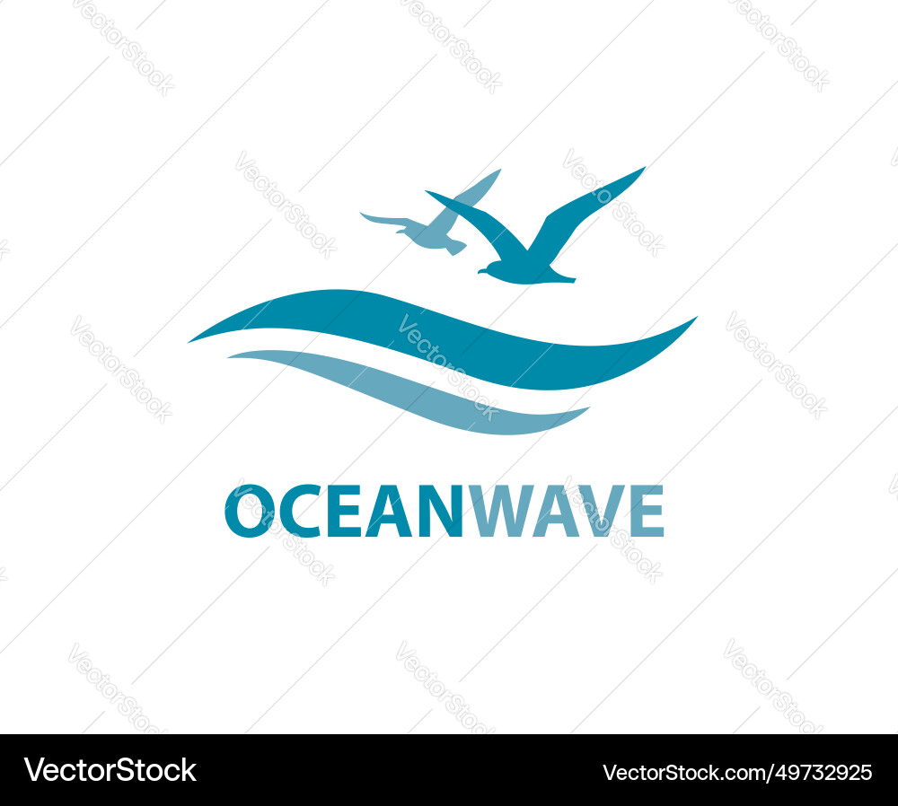 Sea waves icon Royalty Free Vector Image - VectorStock