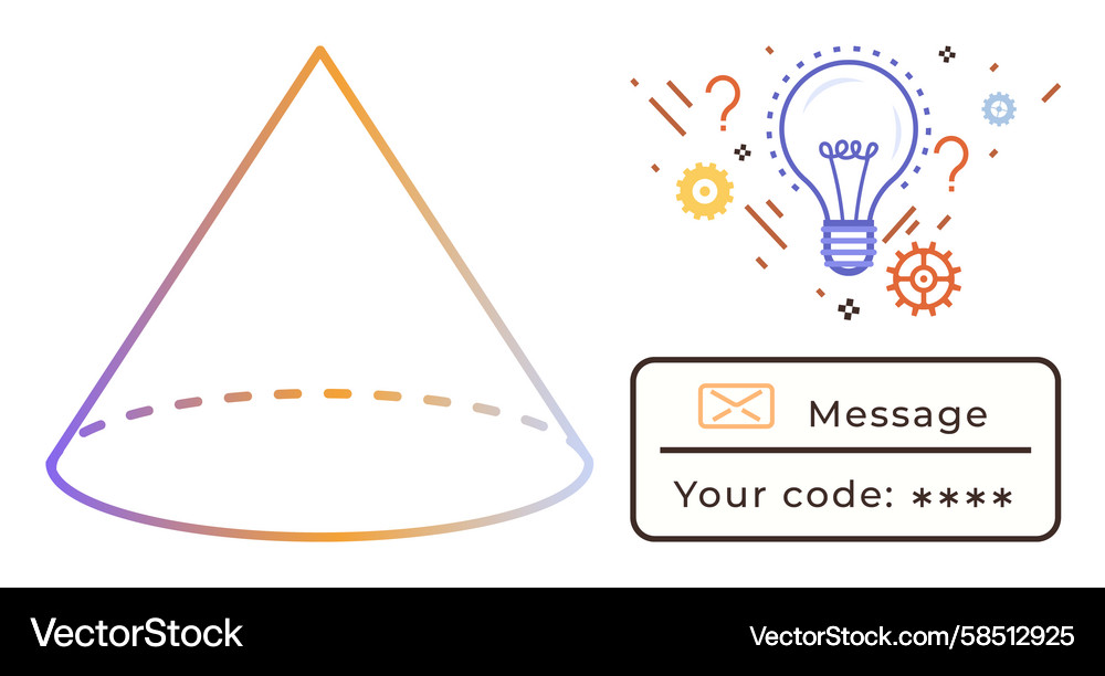 Secure Communication & Data Concepts Vector Image
