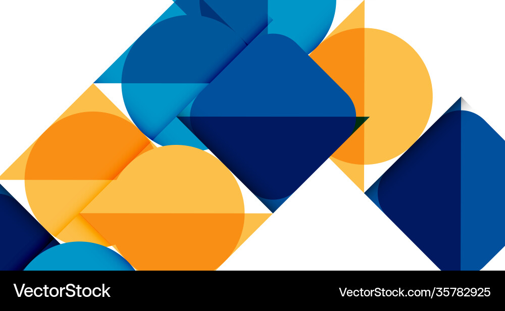 Simple circles and triangles abstract background Simple circles and triangles abstract background vector image