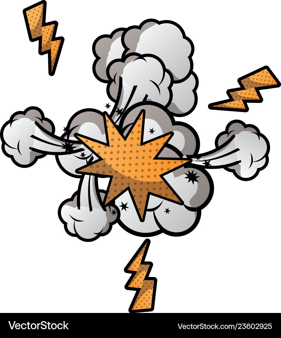 Speech bubble with cloud and thunder isolated icon Speech bubble with cloud and thunder isolated icon vector image