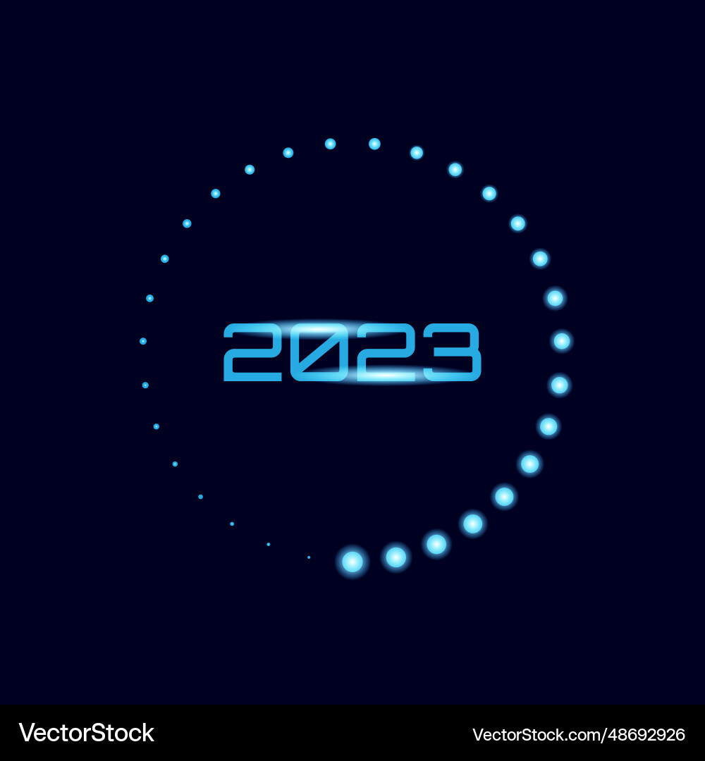 2023 with loading concept vector image