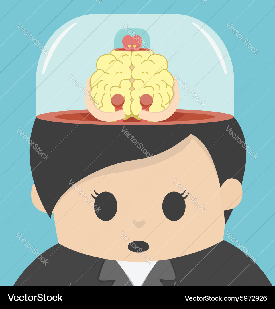Brain Control Concepts vector image