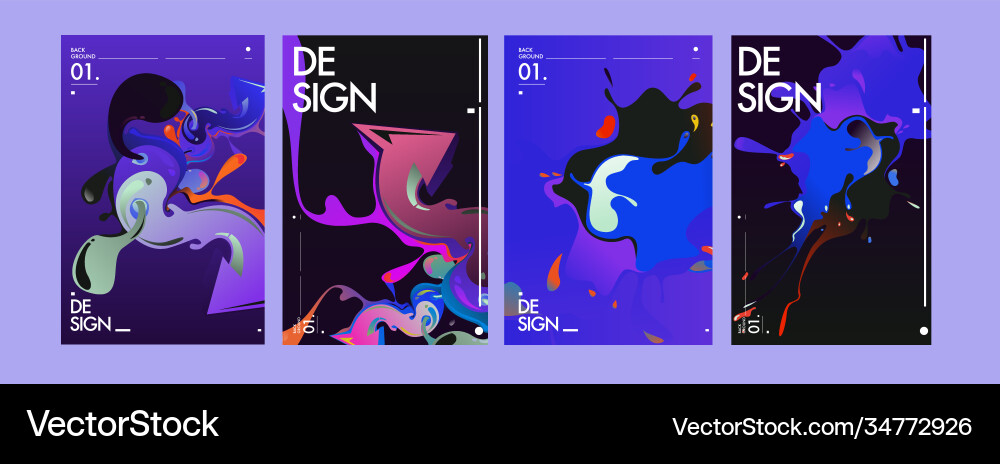 Colorful abstract fluid gradient pattern Colorful abstract fluid gradient pattern vector image