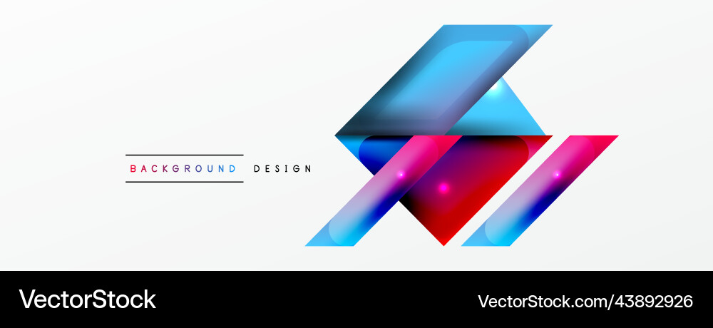 Dynamic 3d geometric abstract background Vector Image