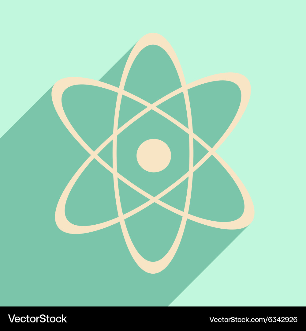 Flat with shadow icon and mobile application vector image