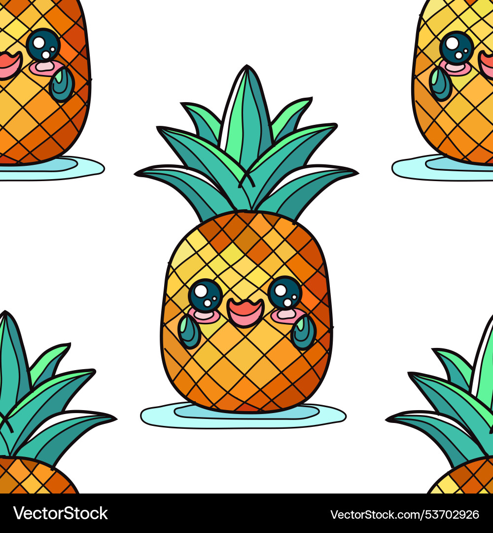 Fruit seamless pattern Fruit seamless pattern vector image