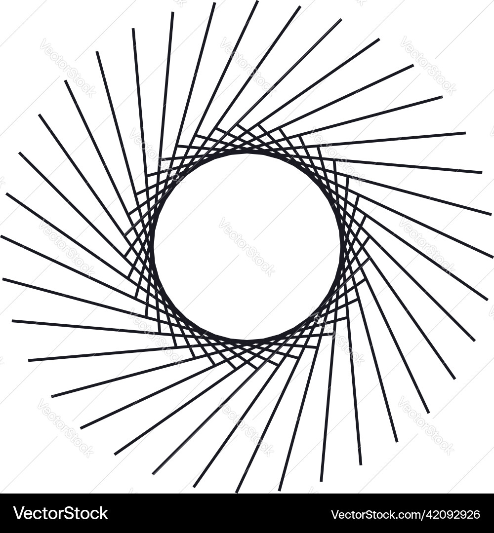 Geometric abstract circle element design Vector Image