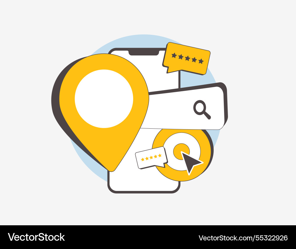 Hyperlocal seo optimizing local search visibility Hyperlocal seo optimizing local search visibility vector image
