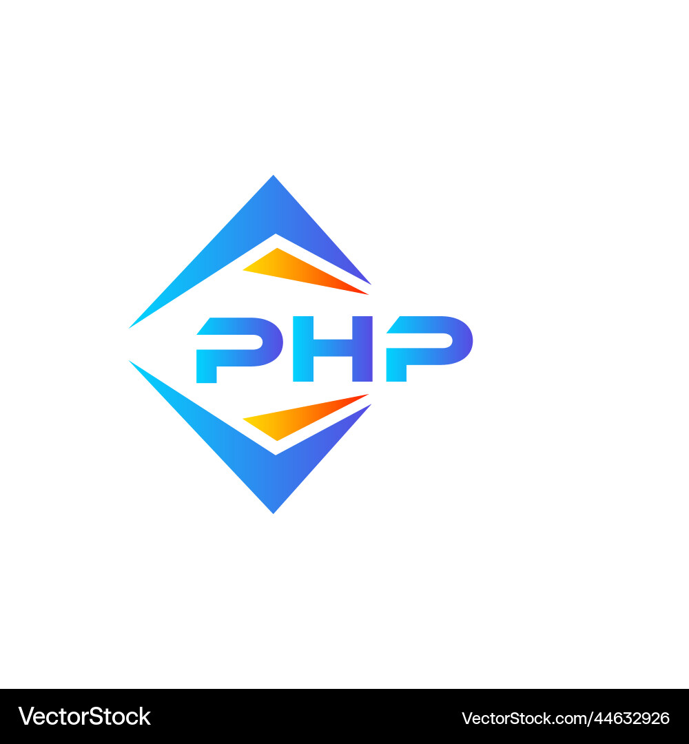 Php abstract technology logo design on white Php abstract technology logo design on white Vector Image