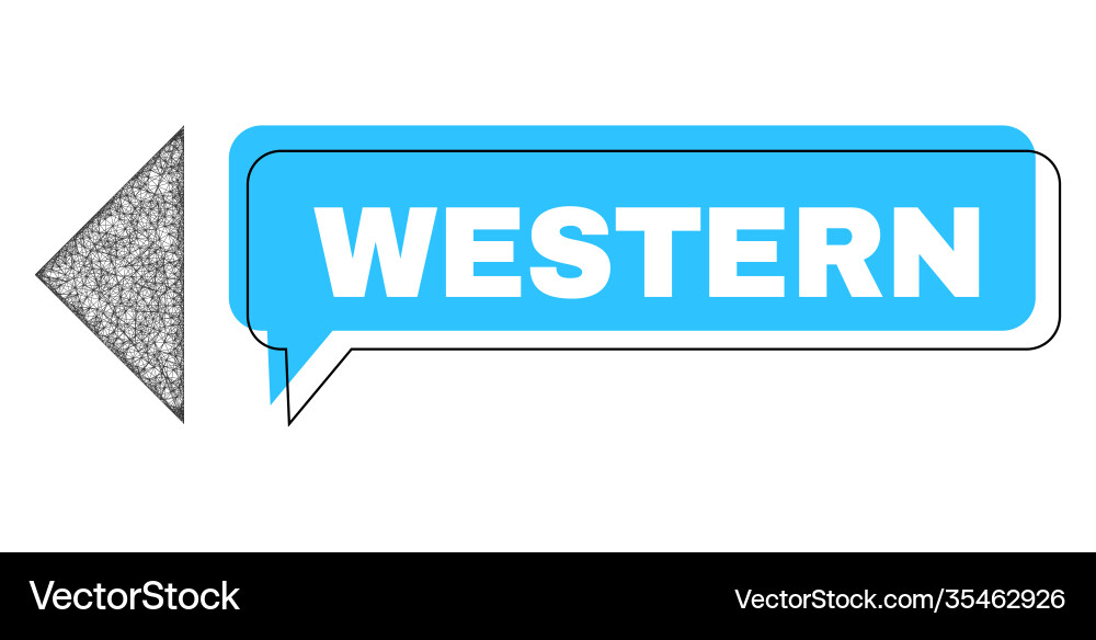 Shifted western speech frame and net mesh Shifted western speech frame and net mesh vector image