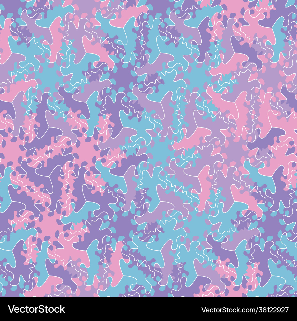 An abstract camo style seamless pattern An abstract camo style seamless pattern Vector Image