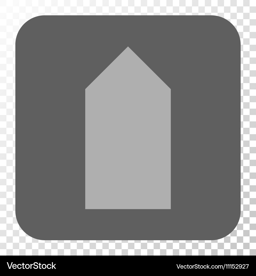Direction up rounded square button Vector Image