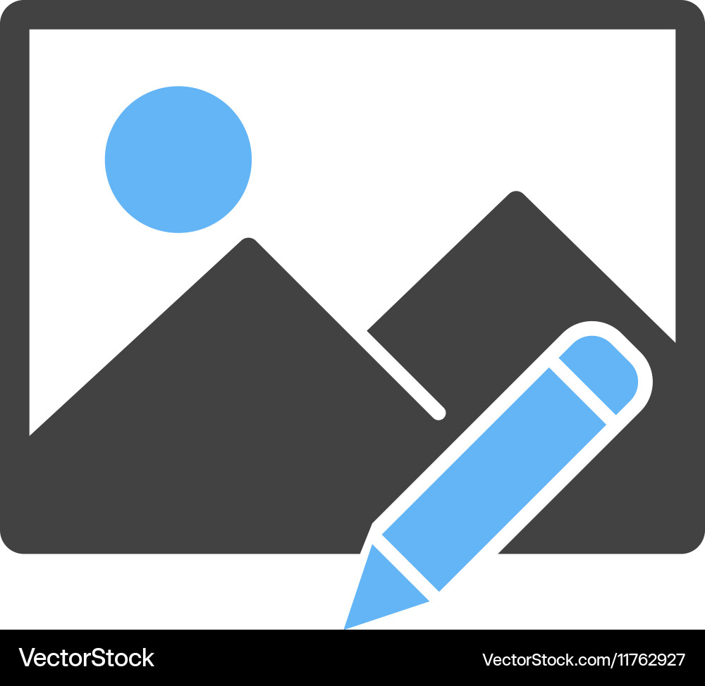 Edit image vector image