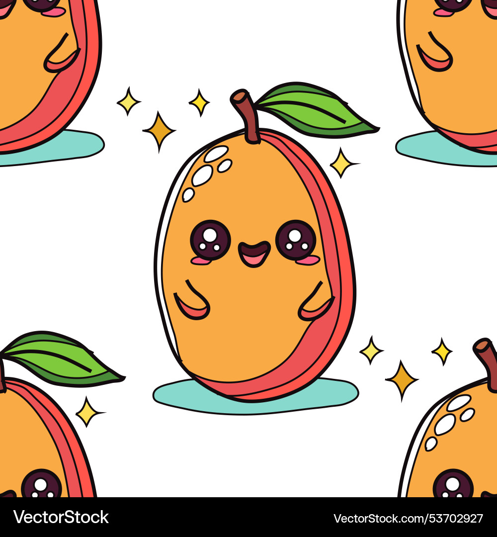 Fruit seamless pattern Vector Image