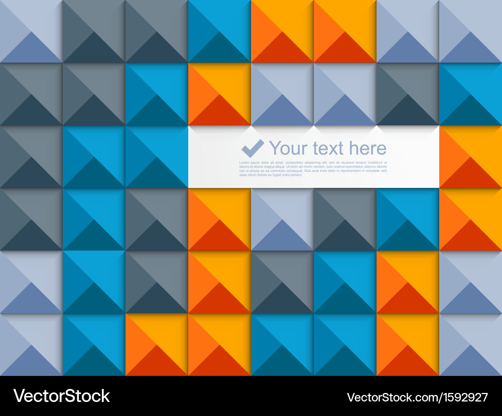 Geometric Square Pattern vector image