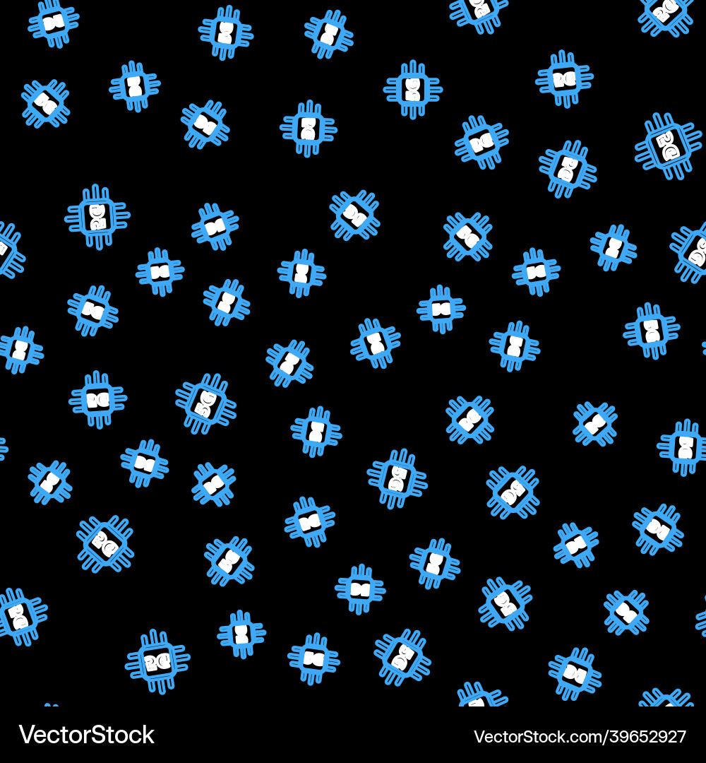 Line computer processor 5g with microcircuits cpu Line computer processor 5g with microcircuits cpu vector image