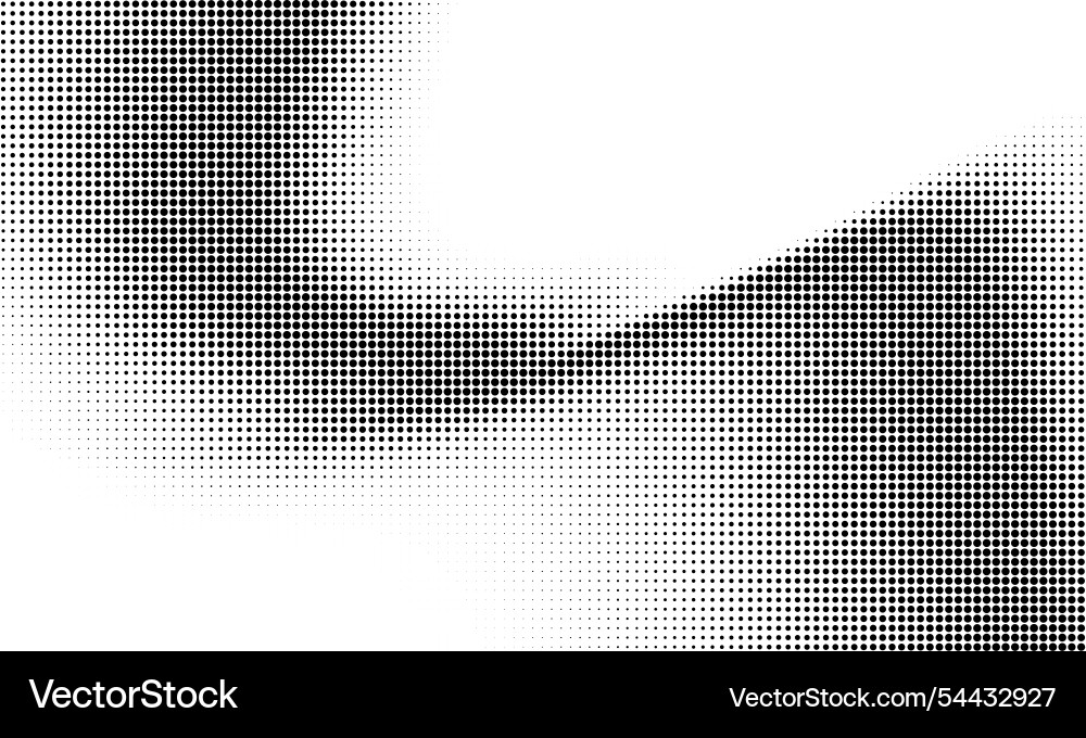 Monochrome gradient halftone dots background Monochrome gradient halftone dots background vector image