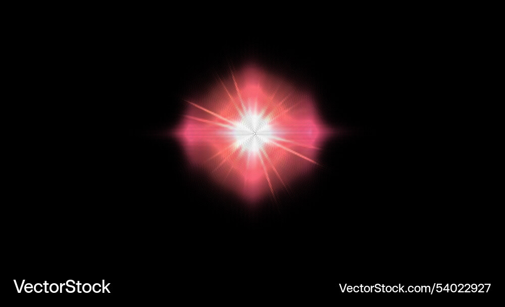 Mosaic image of light source from hexagons Mosaic image of light source from hexagons vector image