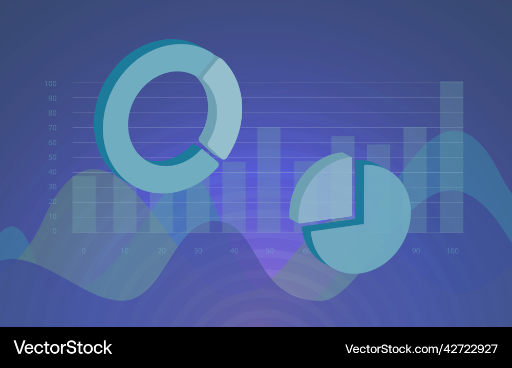 Statistics concept with graphs and charts Statistics concept with graphs and charts Vector Image