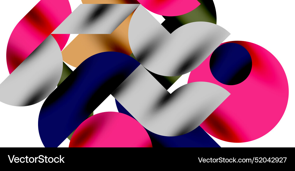 Tech minimal circular shapes geometric art Tech minimal circular shapes geometric art vector image