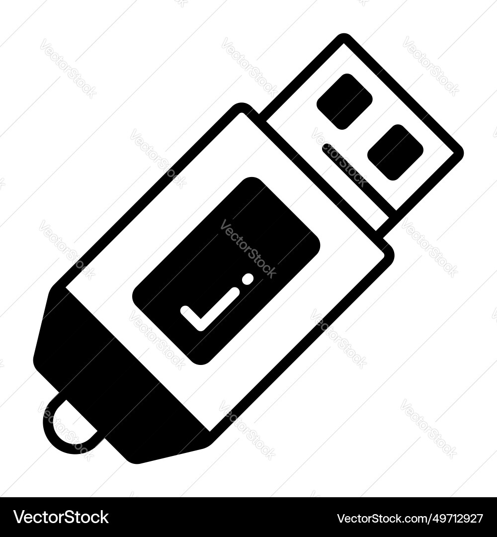 Usb design in modern style universal serial bus Vector Image