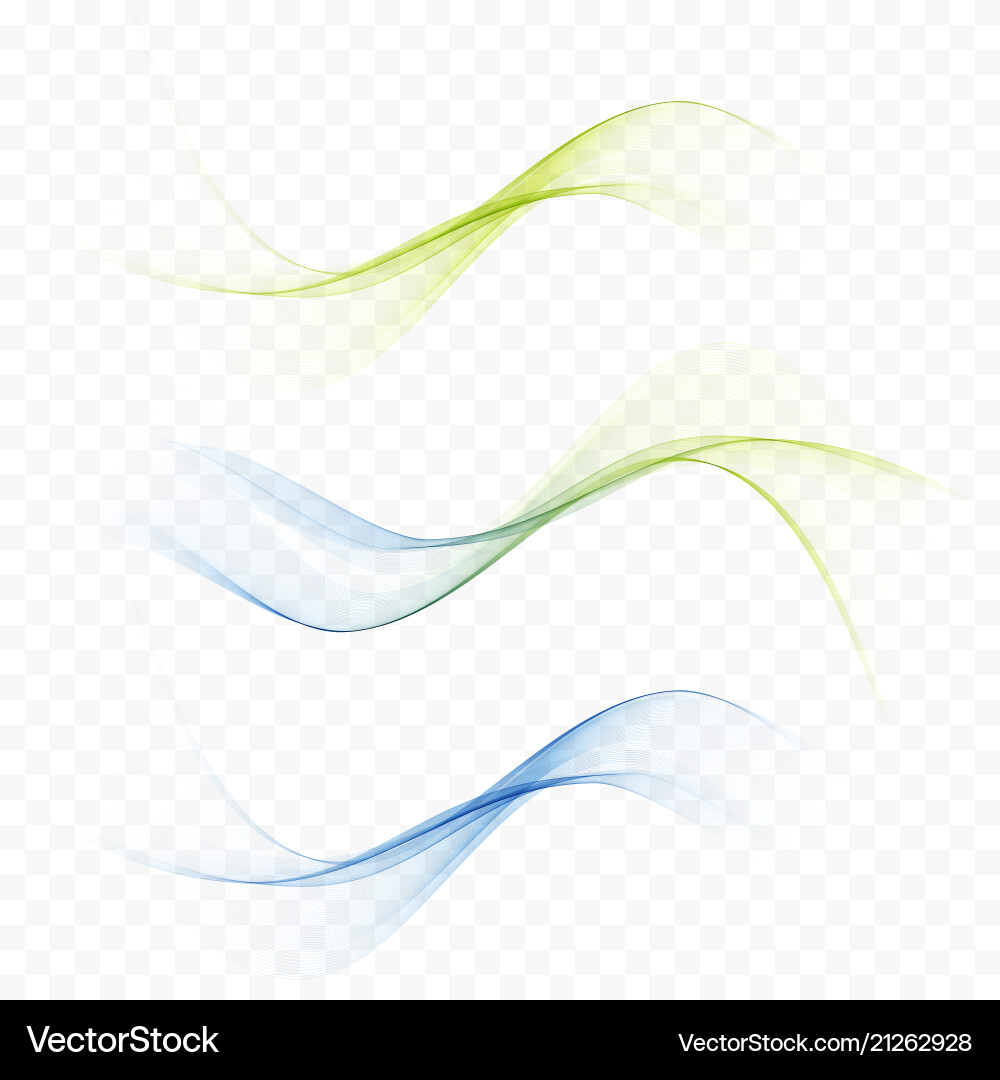 Abstract Wave Lines - Modern Vector Image