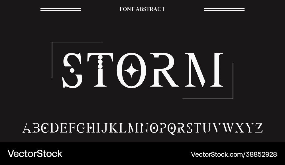 Classic font abcelegant alphabet and number Classic font abcelegant alphabet and number vector image