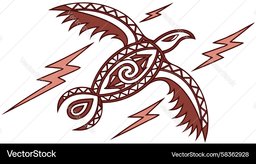 Dynamic Lightning Bird Vector Image
