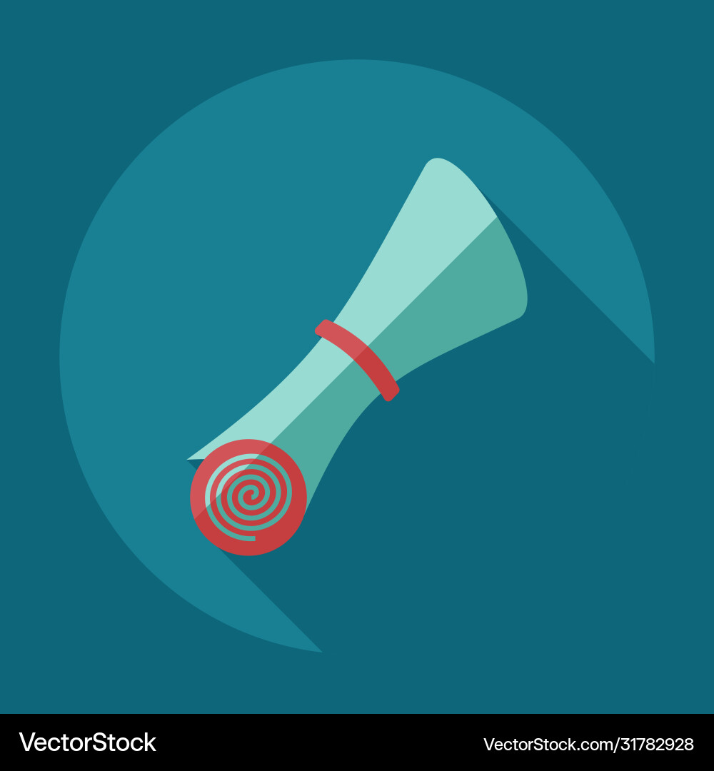 Flat modern design with shadow icons folder decree Vector Image