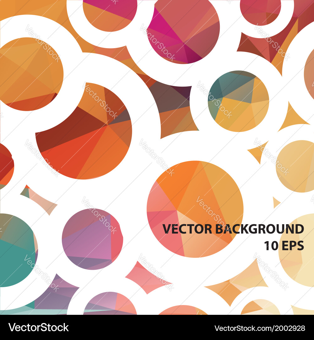 Geometric colorful pattern background vector image