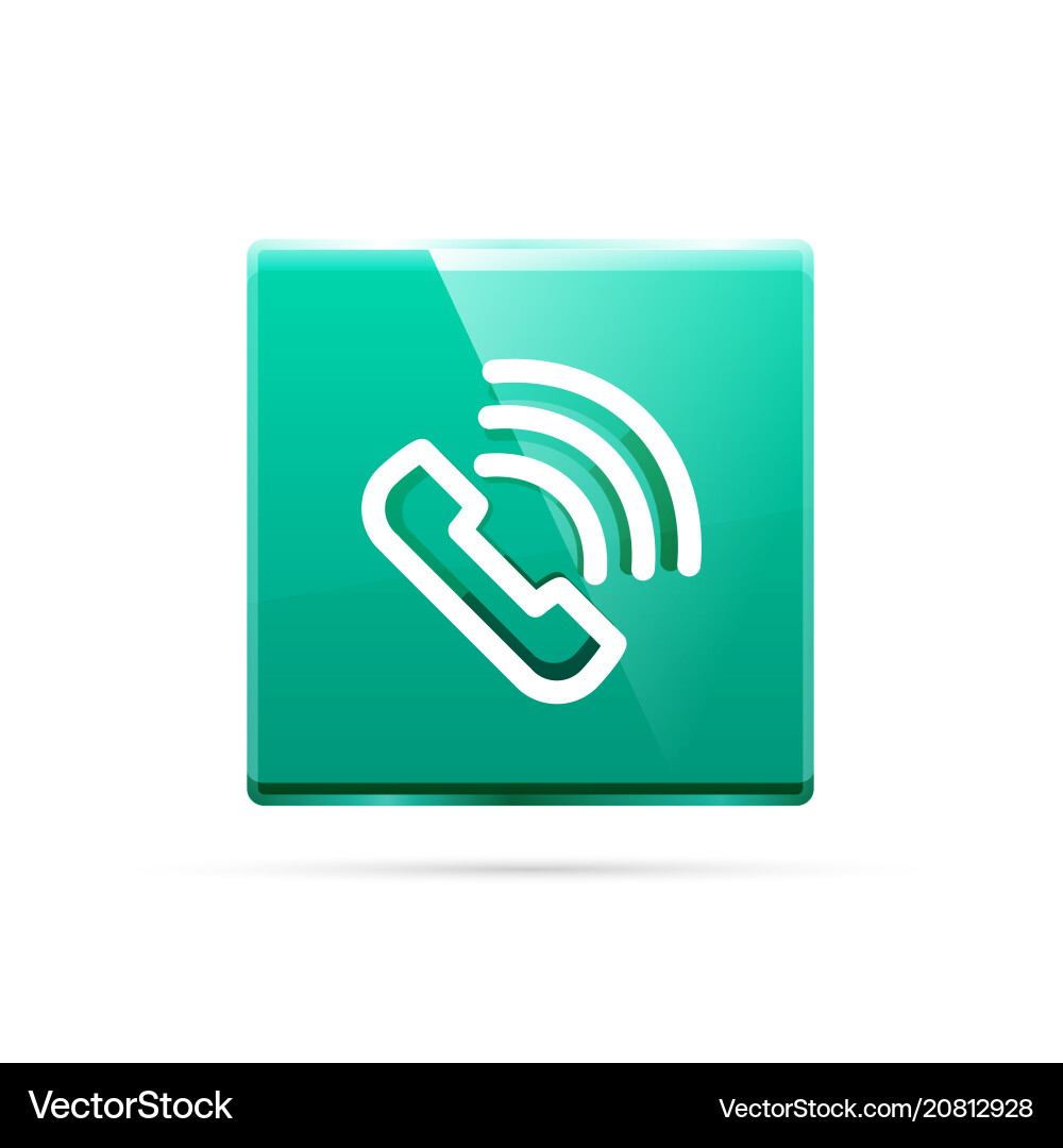 Phone button call support idea Phone button call support idea vector image
