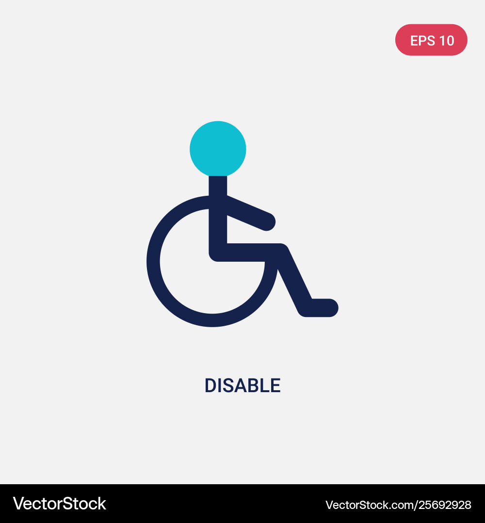 Two color disable icon from airport terminal Two color disable icon from airport terminal vector image