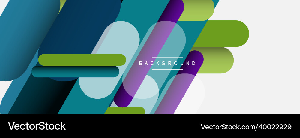 Abstract background round shapes lines Vector Image