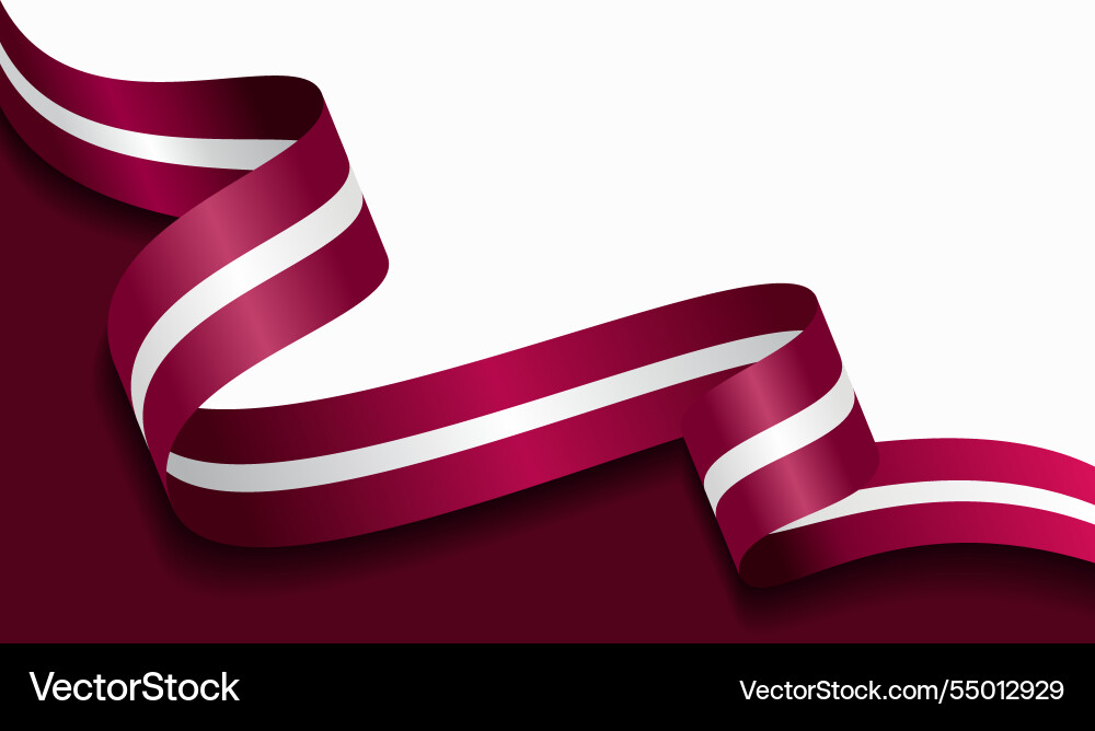 Latvian flag wavy abstract background Latvian flag wavy abstract background vector image