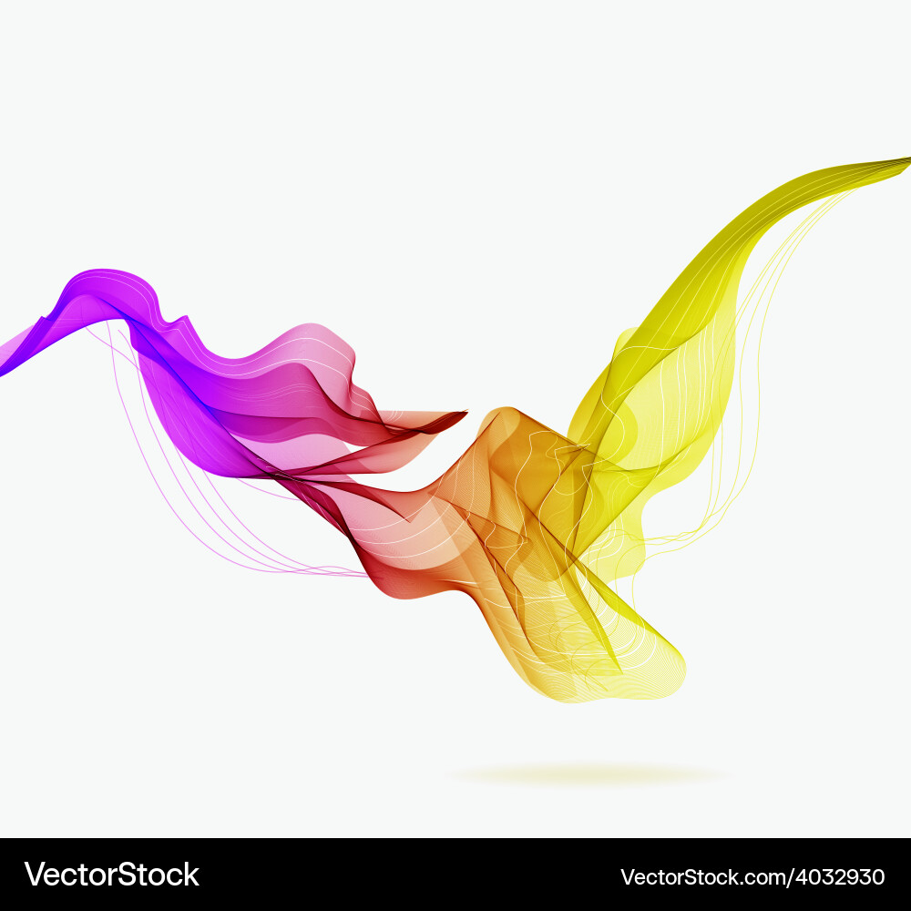 Abstract colorful background with wave Vector Image