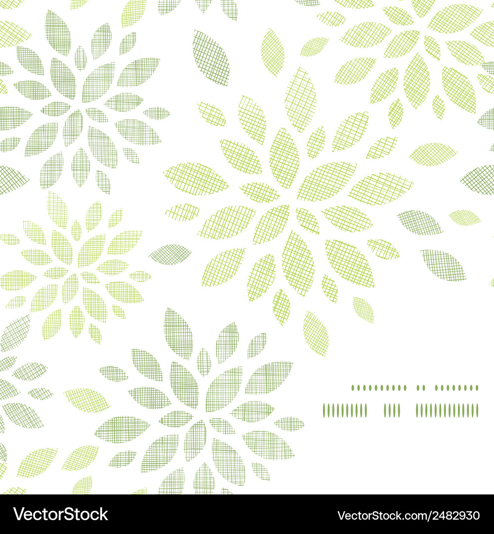Abstract Leaf Frame Pattern vector image