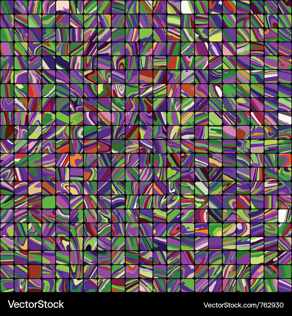 Colorful Geometric Mosaic Background Vector Image