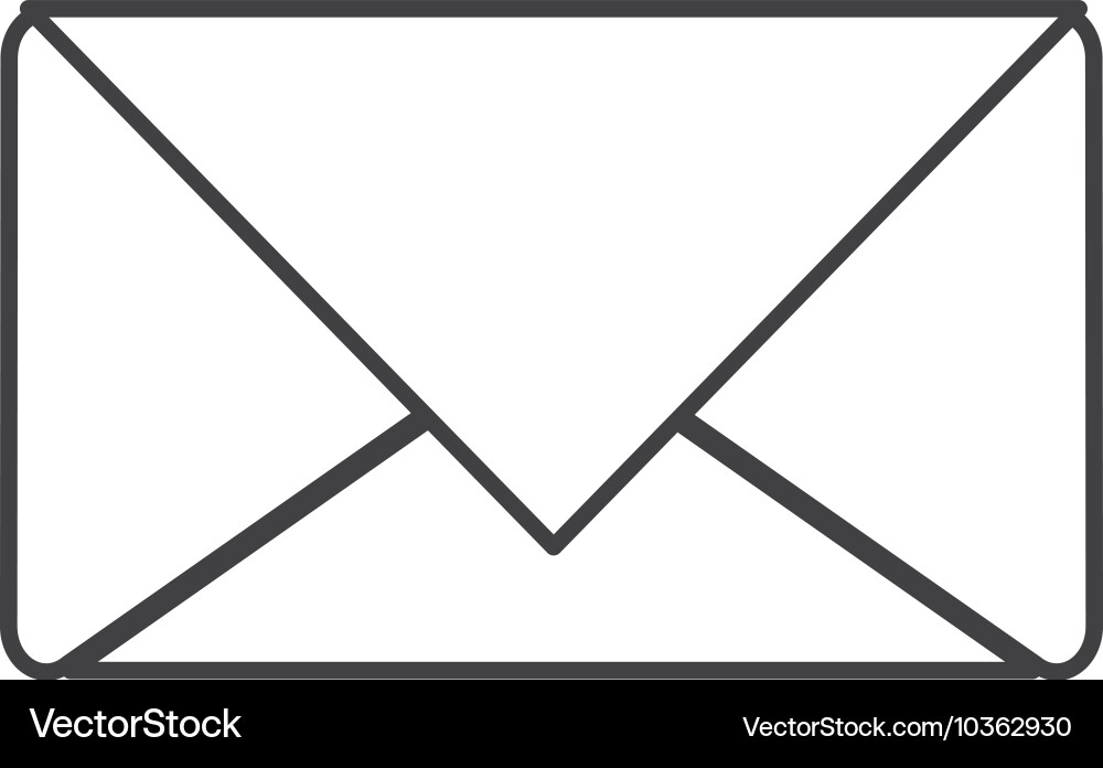 Envelope email message design Royalty Free Vector Image