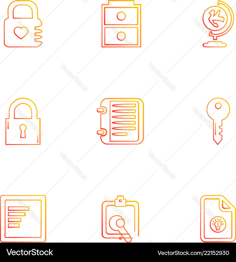 Files document clipboard write eps icons set vector image