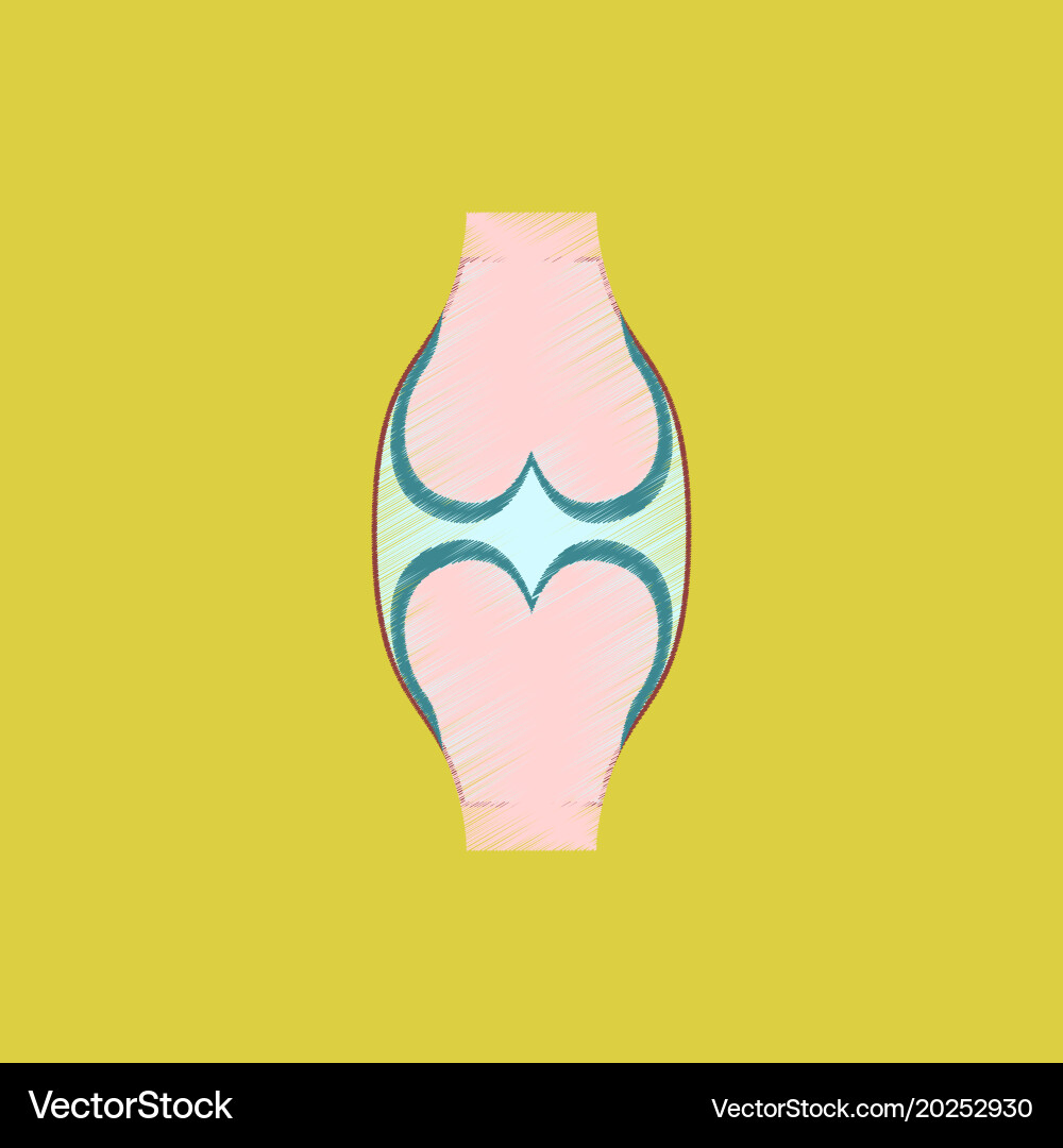 Flat shading style icon joint Vector Image