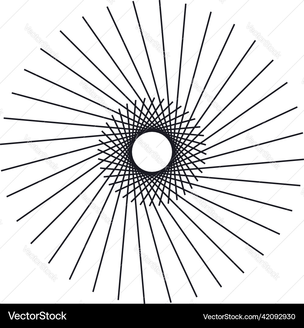 Geometric abstract circle element design Geometric abstract circle element design vector image