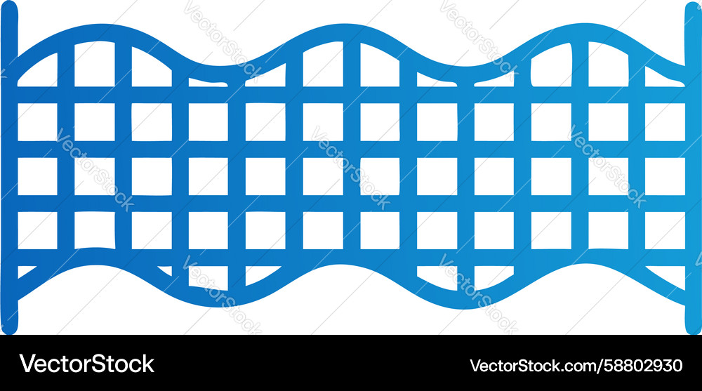 Grid pattern wavy banner element design Vector Image