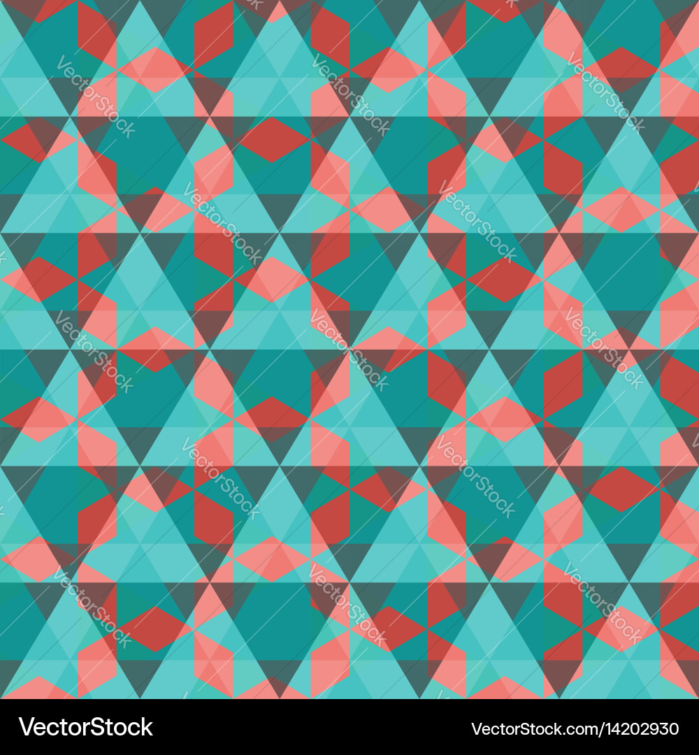 Triangular geometric seamless pattern vector image