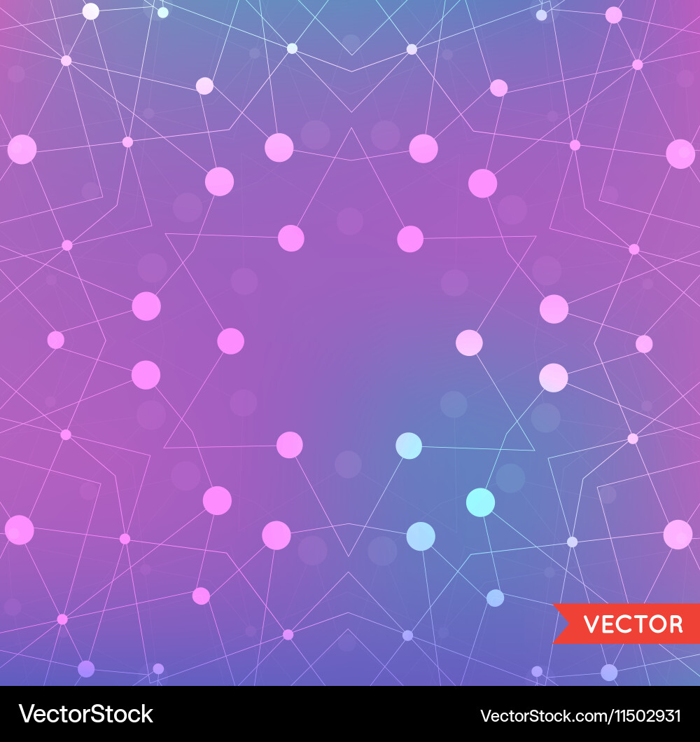 Abstract background with particles structure Vector Image