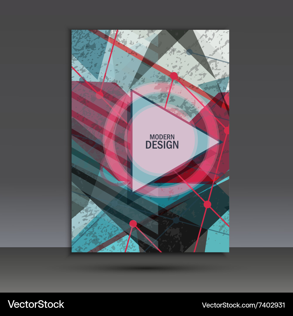 Abstract dynamic geometric background Vector Image