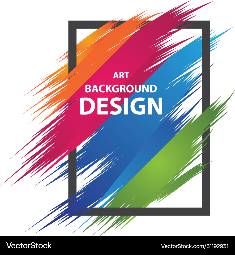Abstract shape background frame Vector Image