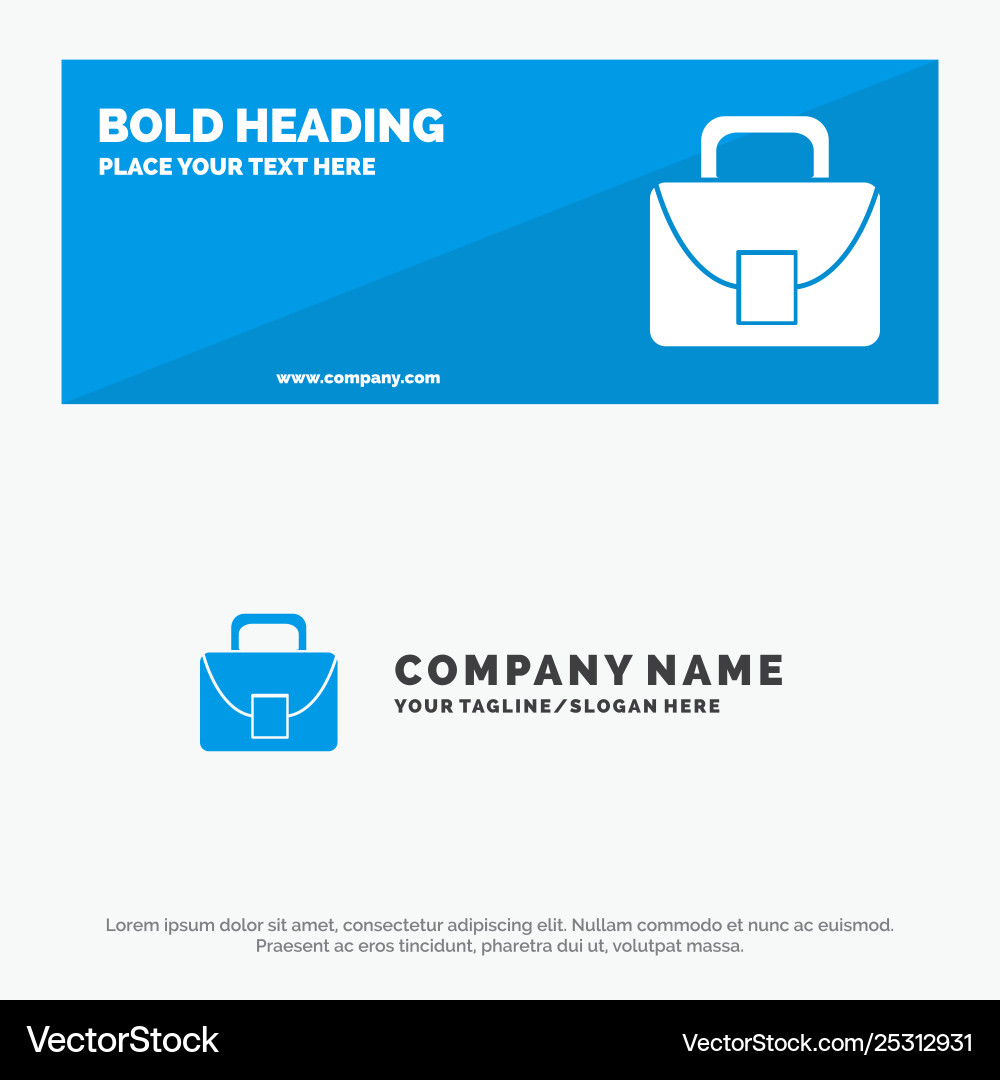 Bag worker logistic global solid icon website Vector Image