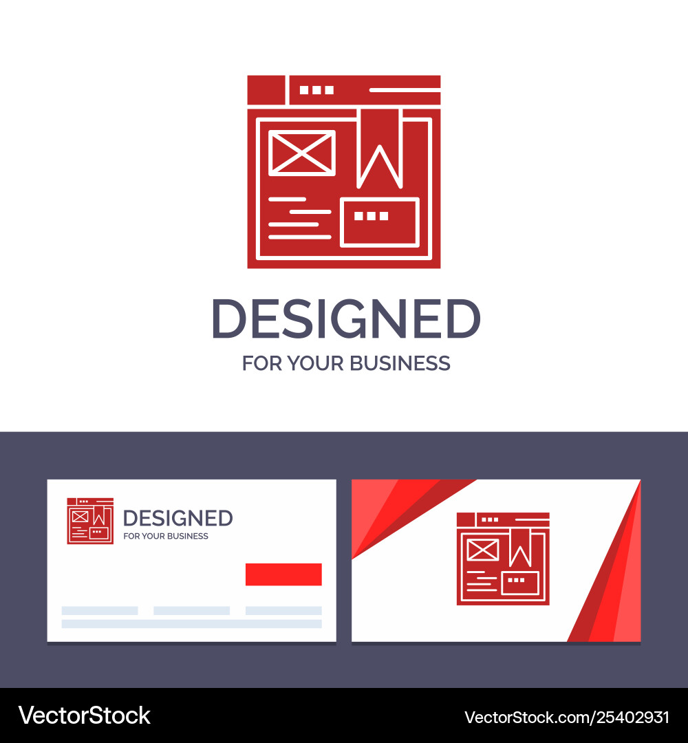 Creative business card and logo template layout Creative business card and logo template layout vector image