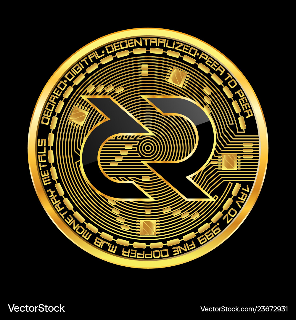 Crypto currency decred golden symbol isolated – Royalty-Free Vector |  VectorStock